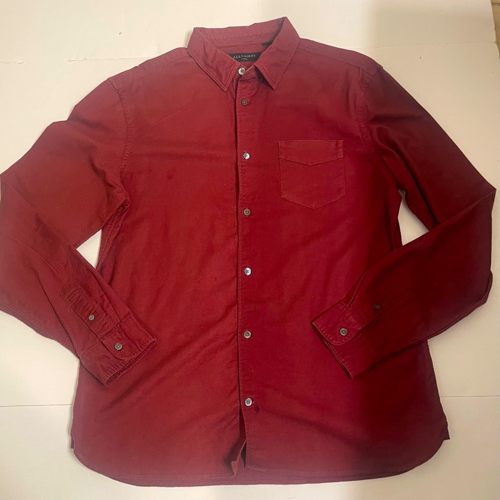 ALLSAINTS Men’s Fairview L/S Slim Fit Stretch Shirt